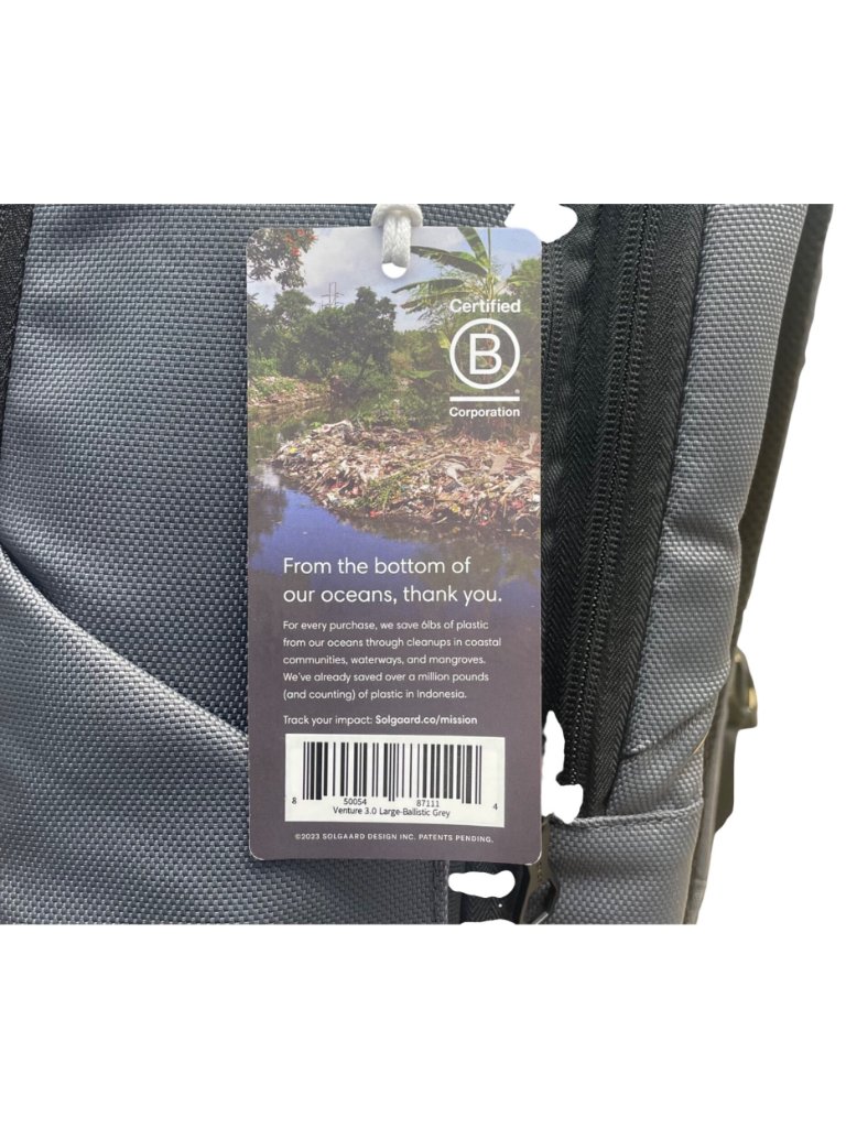 Solgaard Unisex Grey Ballistic Nylon Venture 3.0 Lifepack Backpack — image 7 of 8